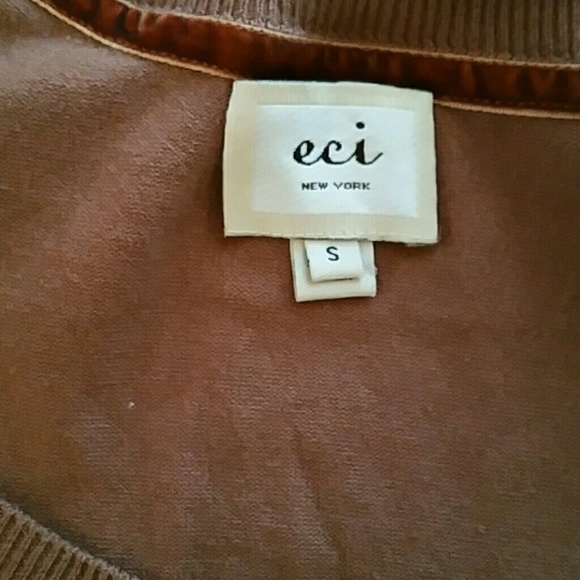 ECI Anthropologie Brown Ombre Jewel Cardigan - Picture 4 of 5